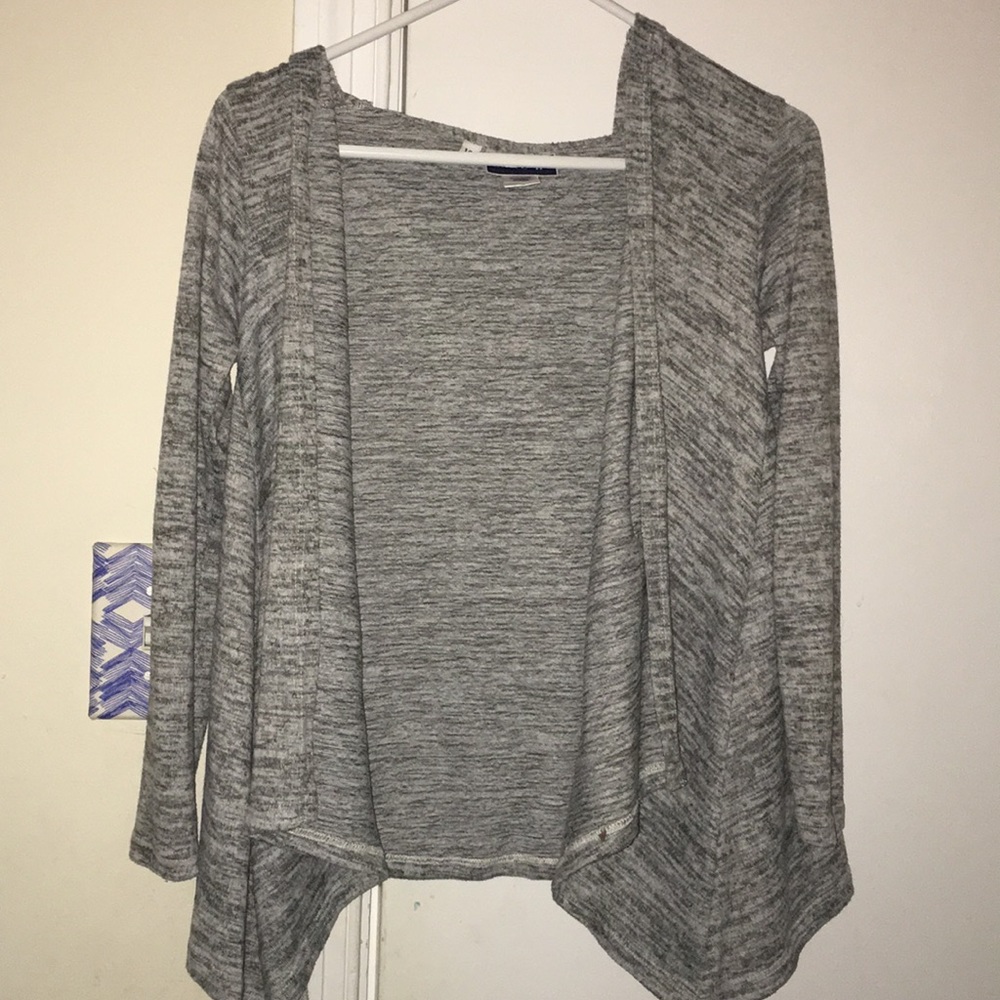 Gray Sweater With Hood